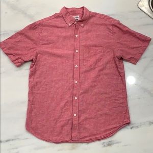 Men’s Red Button Down Polo